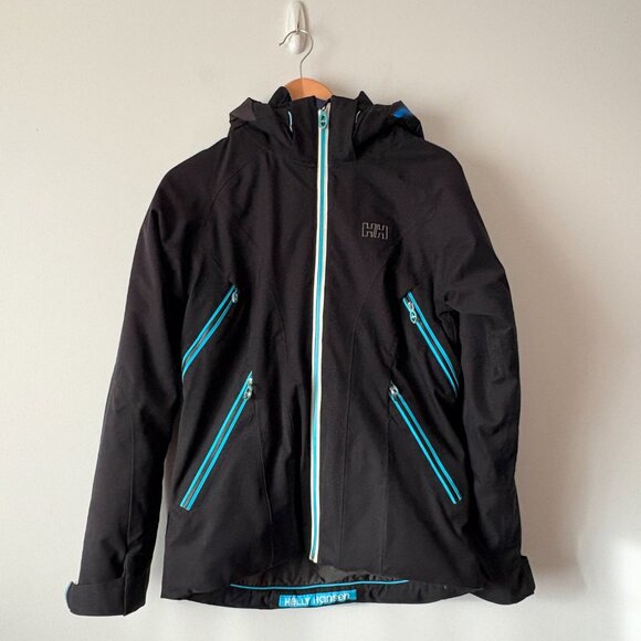 Helly Hansen Professional Floria Insulated Ski Snow Jacket Coat Black Small - Picture 2 of 8